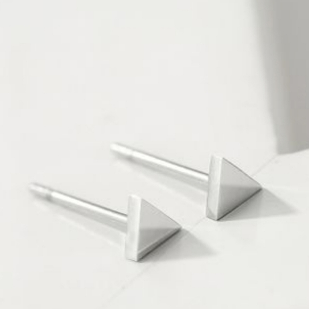 Stainless steel triangle studs